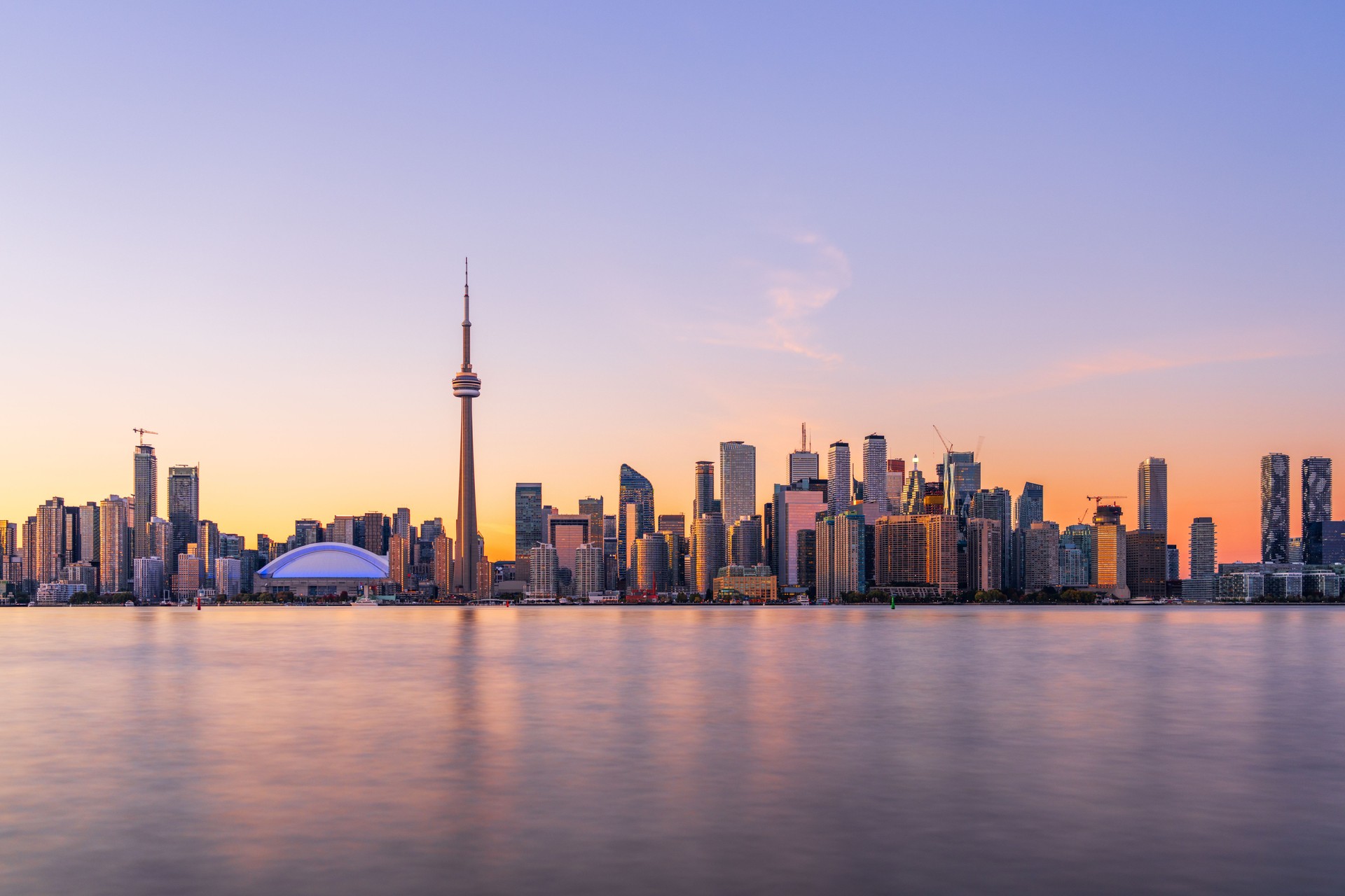 Toronto, Ontario, Canada Downtown City Skyline on lake Ontario